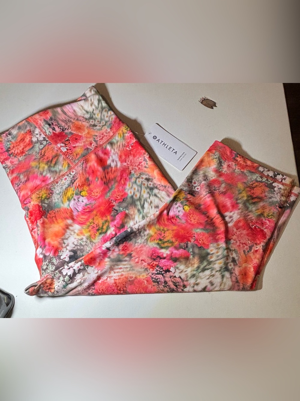 Athleta Multicolor Tie-Dye Capri Leggings, 3X